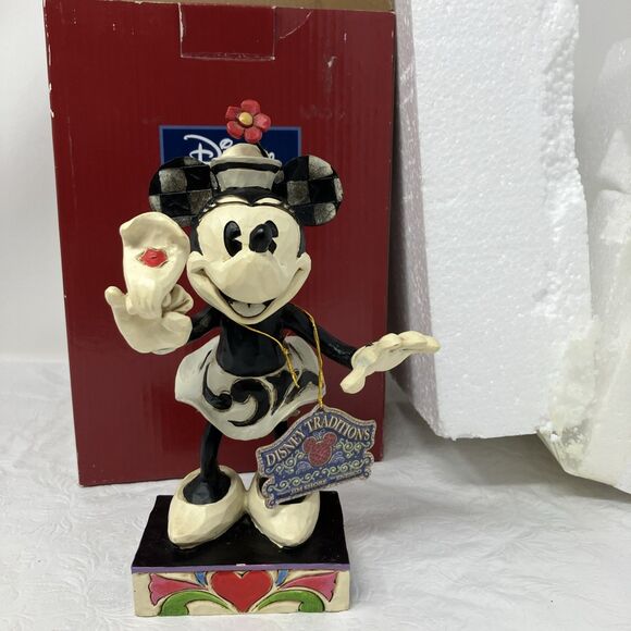 Disney Traditions Jim Shore Enesco 9" Minnie Mouse Yoo Hoo 4043666 - Picture 1 of 16